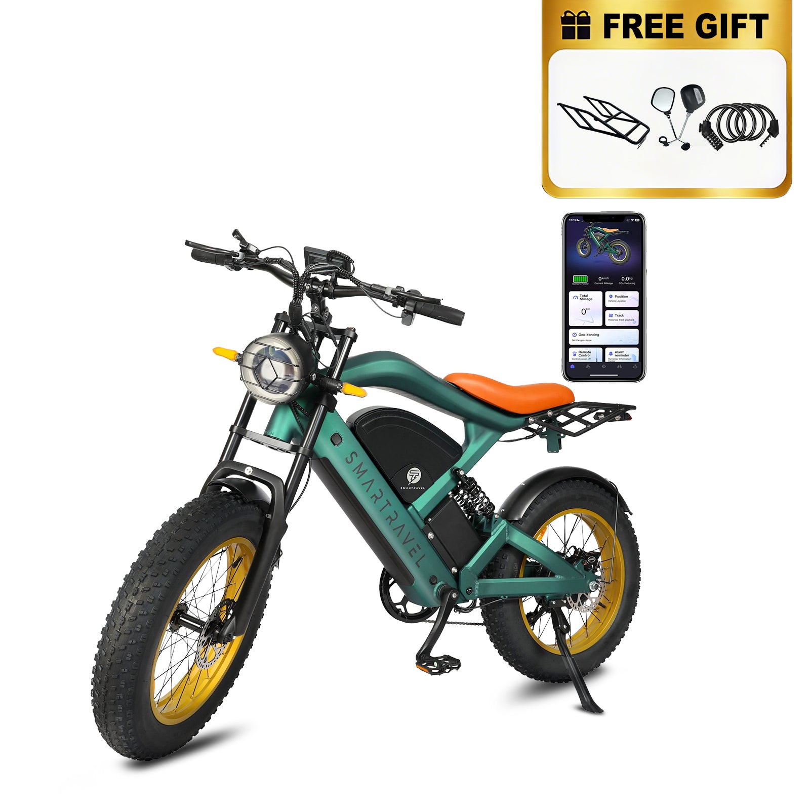 Smartravel Raptor ST202 GPS-Enabled All-Terrain Electric Bike