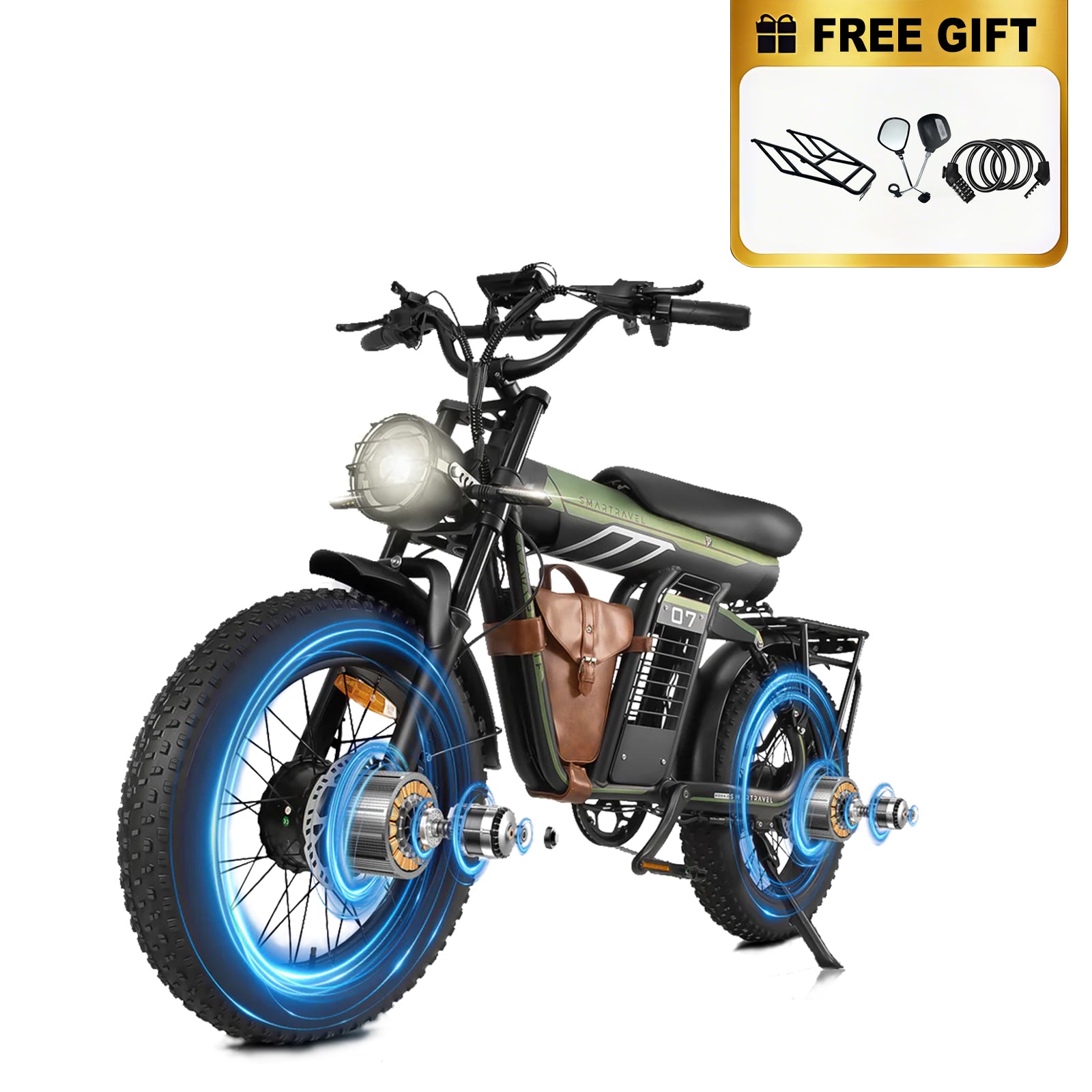 Smartravel Rocket ST201F Pro 3000W Dual Motor Long-Range Electric Bike