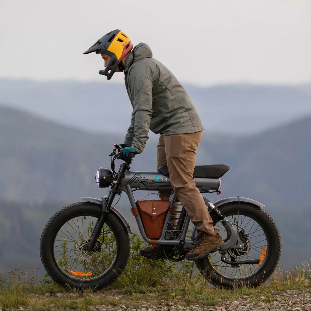 Smartravel Rocket ST201F 1500W Retro Motorcycle Style Off-Road Electric Bike Fat Tire